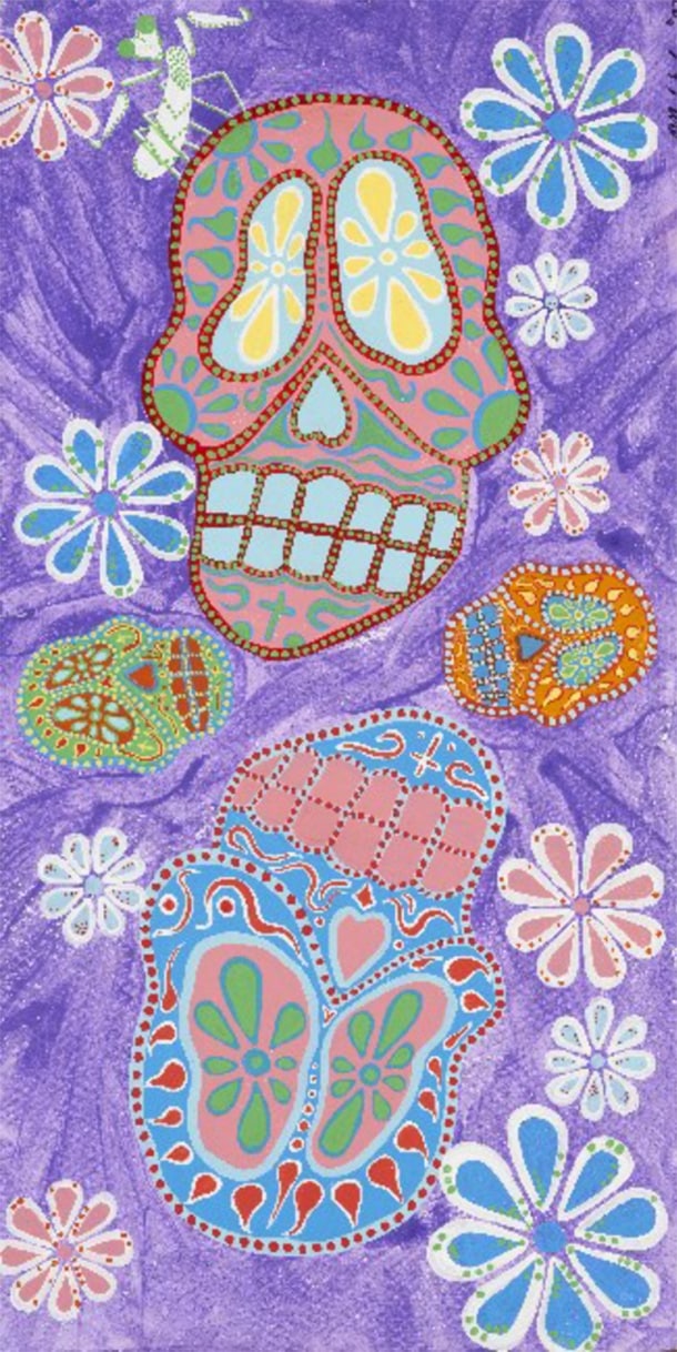 Black Market Art Company Purple Dead Print