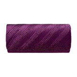Diagonal Line Detailed Bling Evening Clutch Crossbody Bag - Madeline Love - Flyclothing LLC