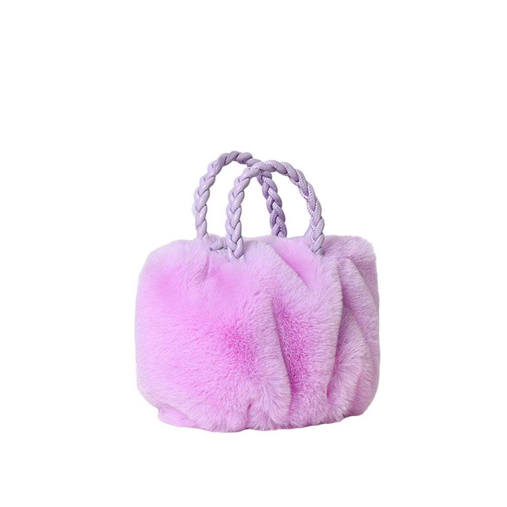 Faux Fur Tote Crossbody Bag - Madeline Love - Flyclothing LLC