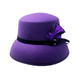 Feather Pointed Felt Hat - Madeline Love - Flyclothing LLC