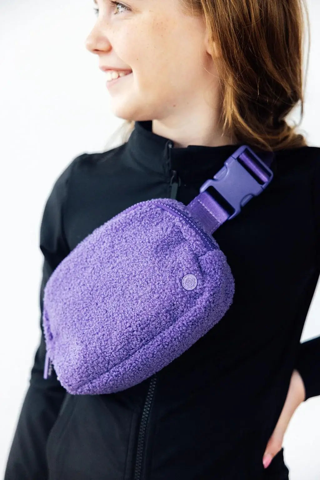 Purple Fleece Belt Bag - Mila & Rose ® - Flyclothing LLC