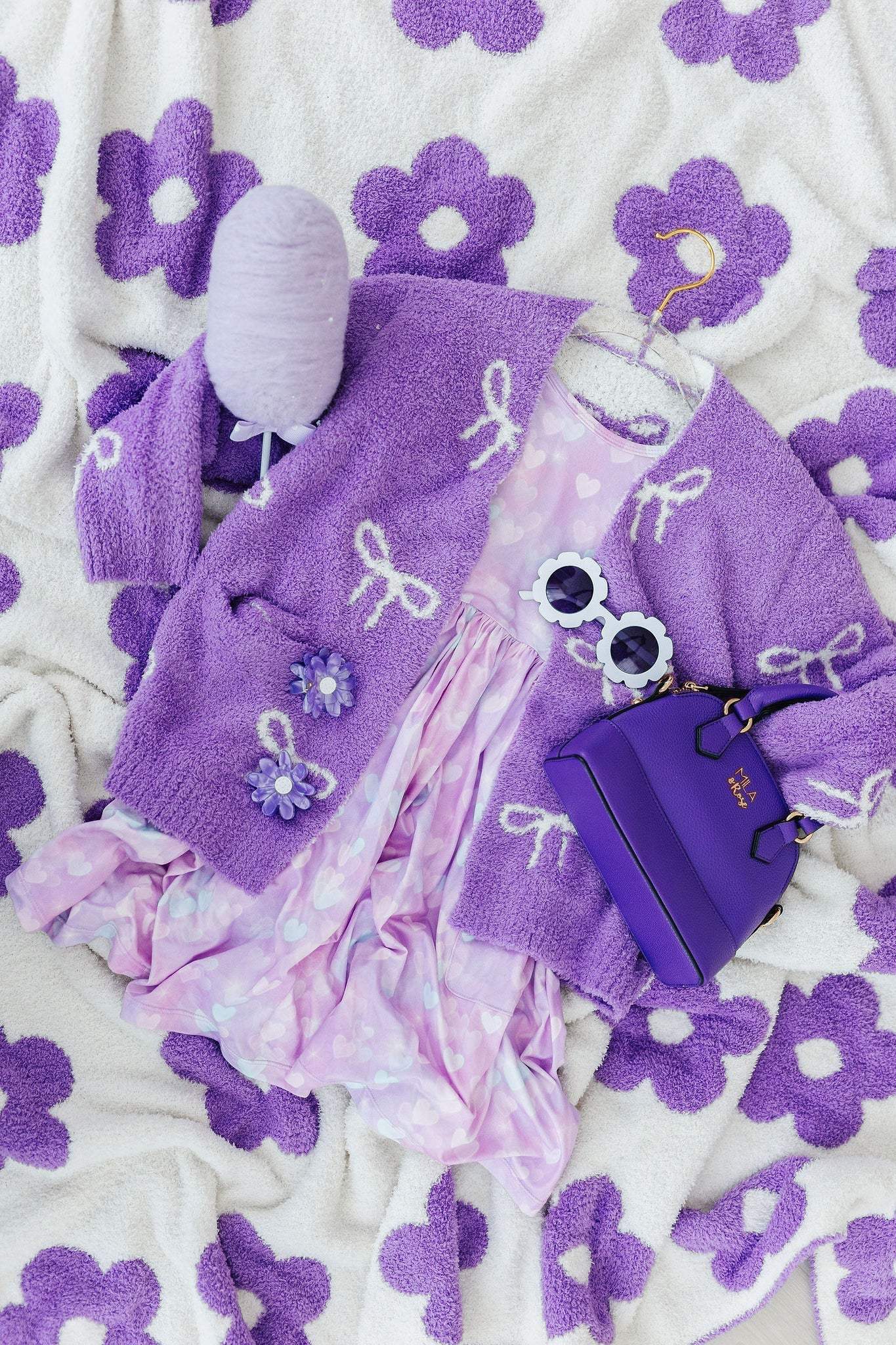 Purple Girl's Crossbody Purse - Mila & Rose ® - Flyclothing LLC