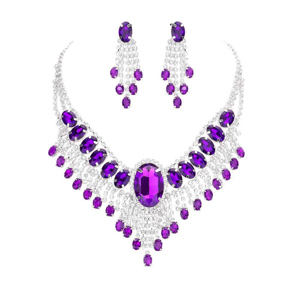 Glass Stone Ephemeral Wings Necklace - Madeline Love - Flyclothing LLC