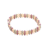 Metal Ball Faceted Beaded Stretch Bracelet - Madeline Love - Flyclothing LLC