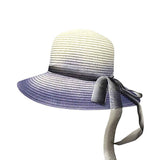 Ombre Bow Band Straw Sun Hat - Madeline Love - Flyclothing LLC