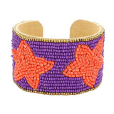 Game Day Beaded Star Accented Cuff Bracelet - Madeline Love - Flyclothing LLC