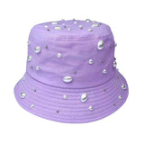Pearl Embellished Bucket Hat - Madeline Love - Flyclothing LLC