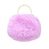 Solid Faux Fur Tote Crossbody Bag - Madeline Love - Flyclothing LLC