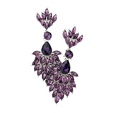 Teardrop Accented Marquise Stone Cluster Evening Earrings - Madeline Love - Flyclothing LLC