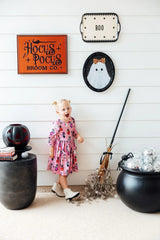 Purr-fectly Spooky 3/4 Sleeve Pocket Twirl Dress - Mila & Rose ® - Flyclothing LLC