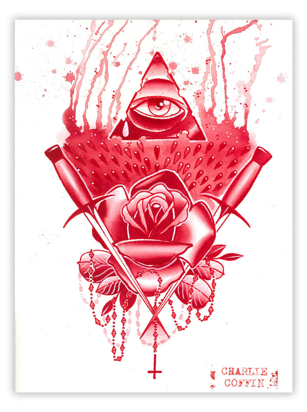 Black Market Art Company Pyramid Eye Print