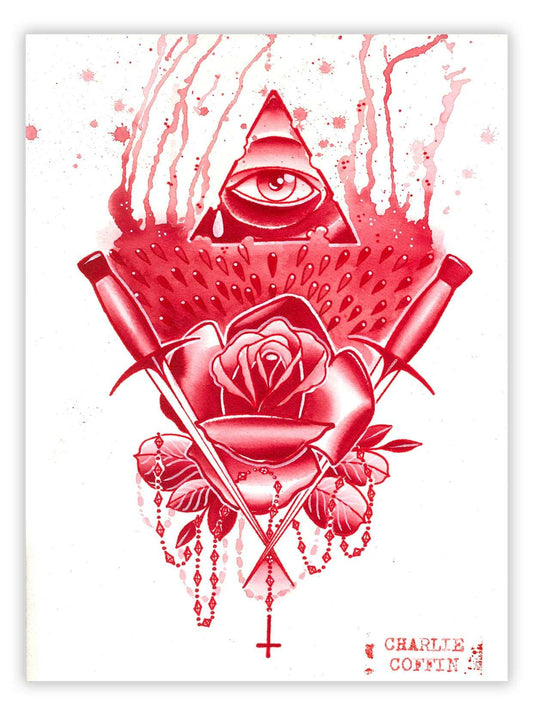 Black Market Art Company Pyramid Eye Print - Black Market Art Company - Flyclothing LLC