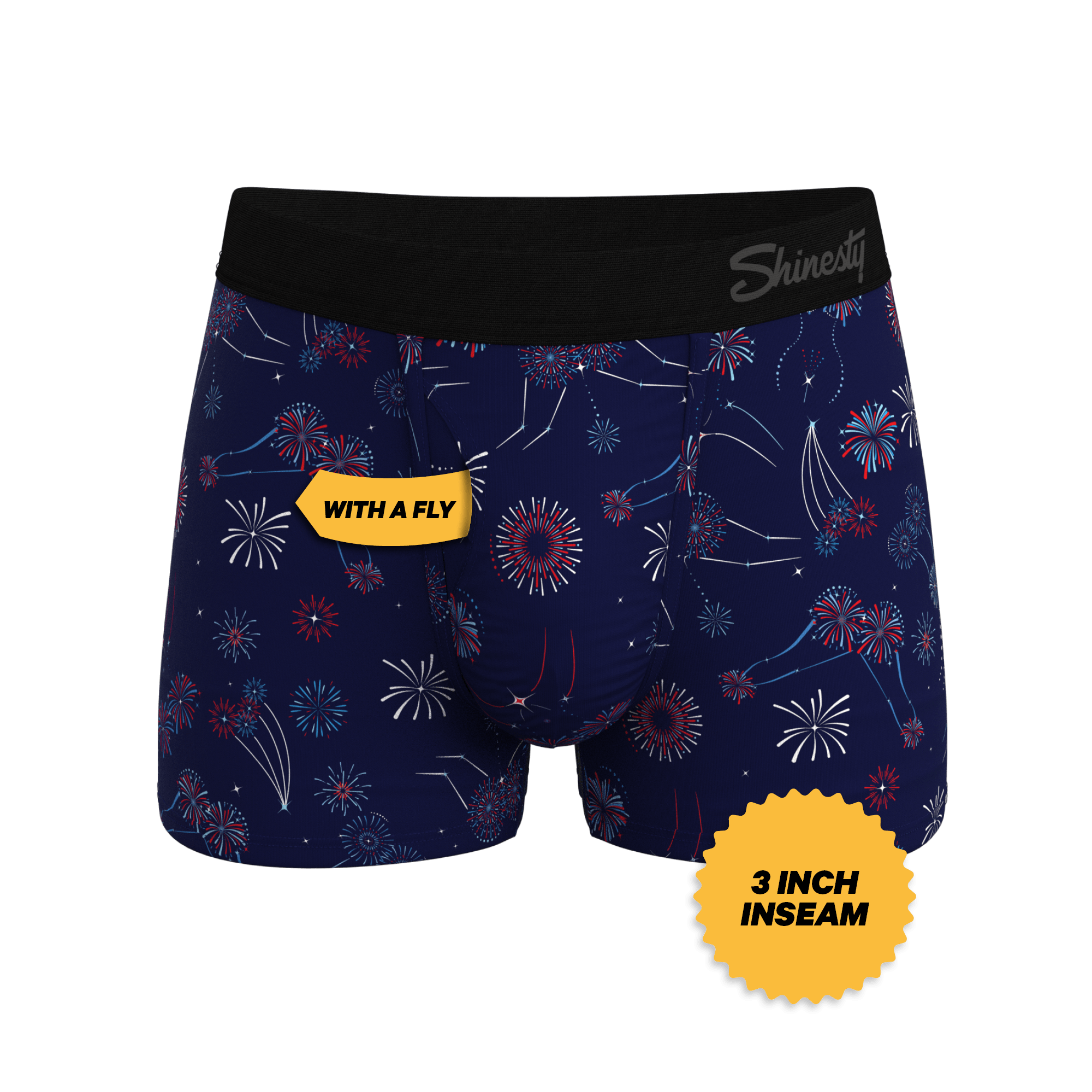 The Pyrotecnips | Naughty Fireworks Ball Hammock® Pouch Trunks Underwear - Shinesty