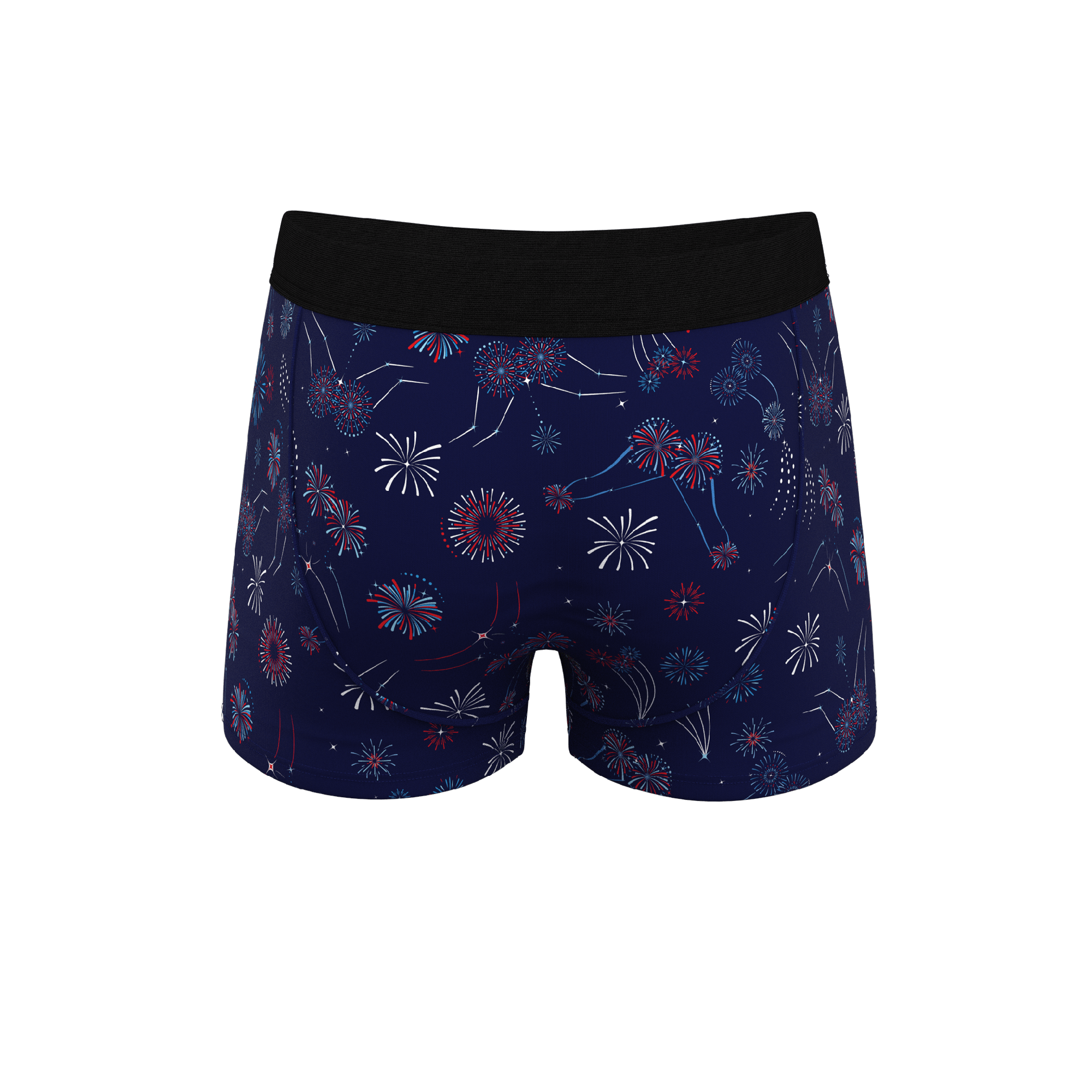 The Pyrotecnips | Naughty Fireworks Ball Hammock® Pouch Trunks Underwear - Shinesty