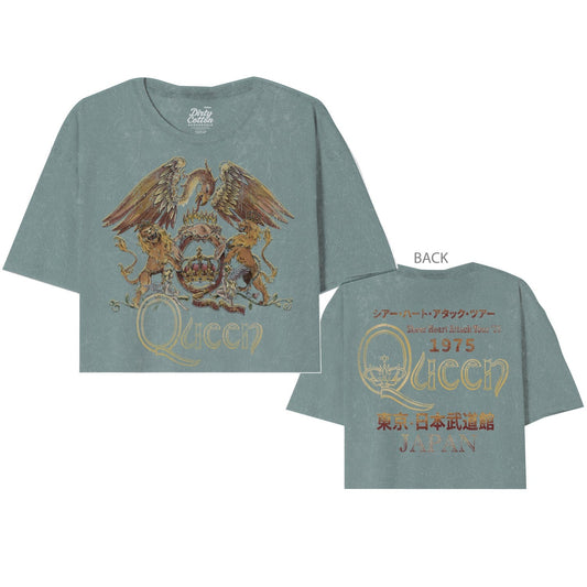 Queen Vintage Queen Japanese Oversize Crop Top - Queen