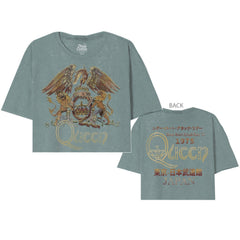 Queen Vintage Queen Japanese Oversize Crop Top - Queen