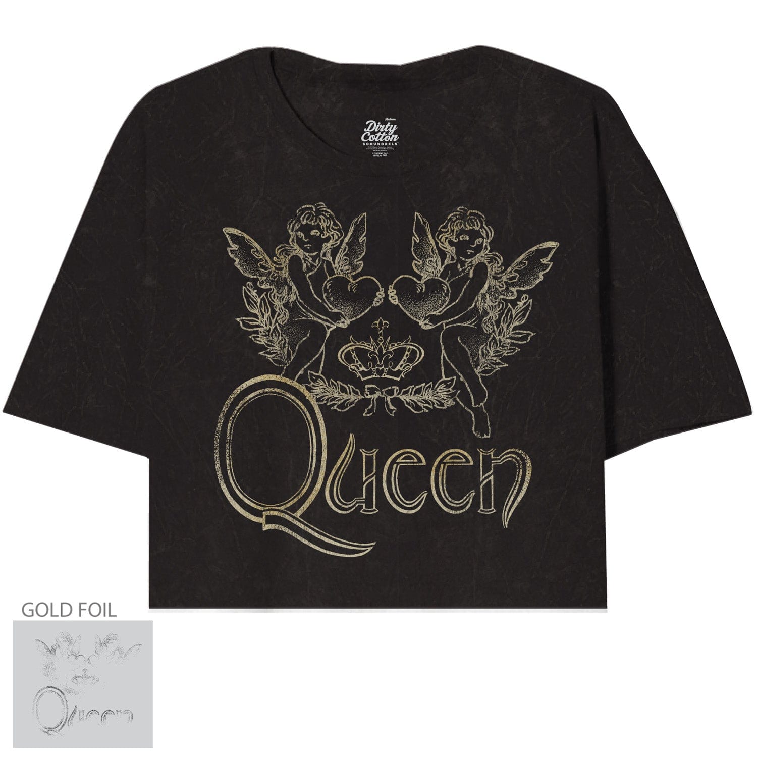 Queen Lovely Logo Oversize Crop Top - Queen