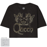 Queen Lovely Logo Oversize Crop Top - Queen