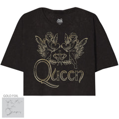 Queen Lovely Logo Oversize Crop Top - Queen