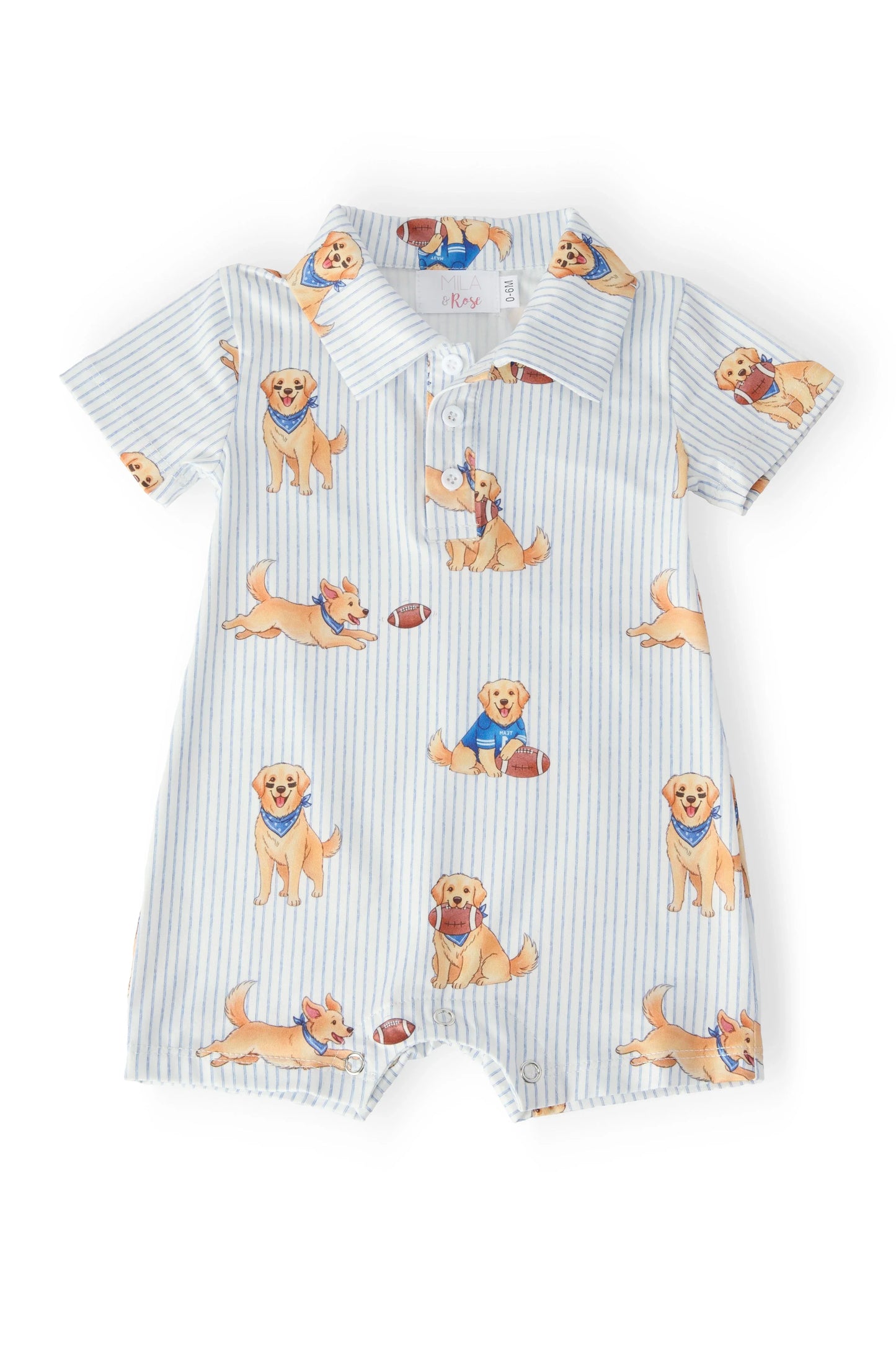 Quarter-Bark Polo Shorty One-Piece - Mila & Rose ® - Flyclothing LLC