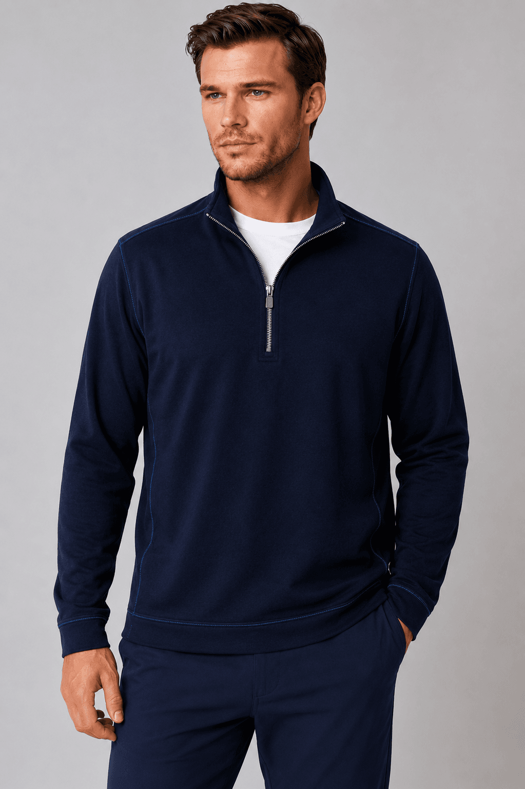 Buki Cinqo Travel Half Zip - Navy - Buki - Flyclothing LLC