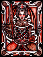 Black Market Art Company Queen of Hearts Print