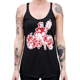 Black Market Art Company Queen of Pain Women's Unfinished Racer Back Tank Top