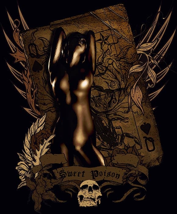 Black Market Art Company Queen of Spades Print