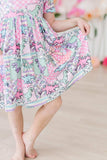 Quilted Dinos S/S Pocket Twirl Dress - Mila & Rose ® - Flyclothing LLC