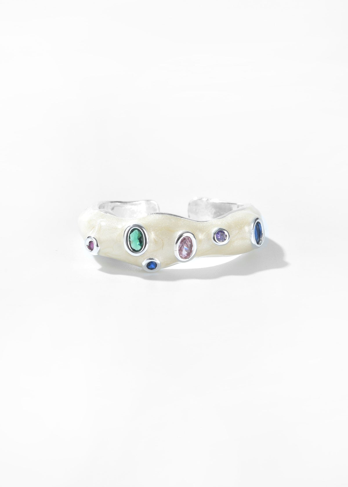 Chroma Drip Enamel Band Rings