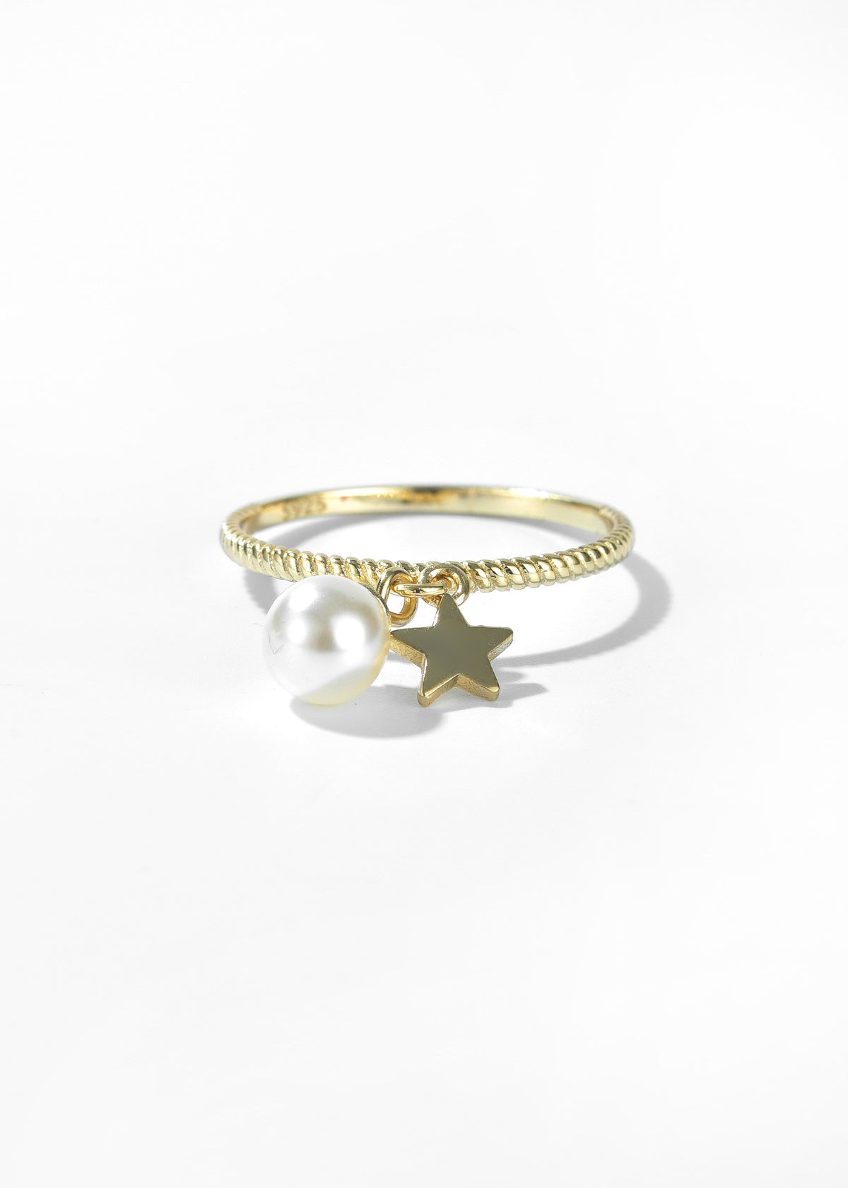 Gold Pearl Ring - Wimsico - Flyclothing LLC