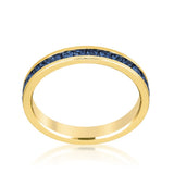 Stylish Stackables Montana Blue Gold Ring - JGI