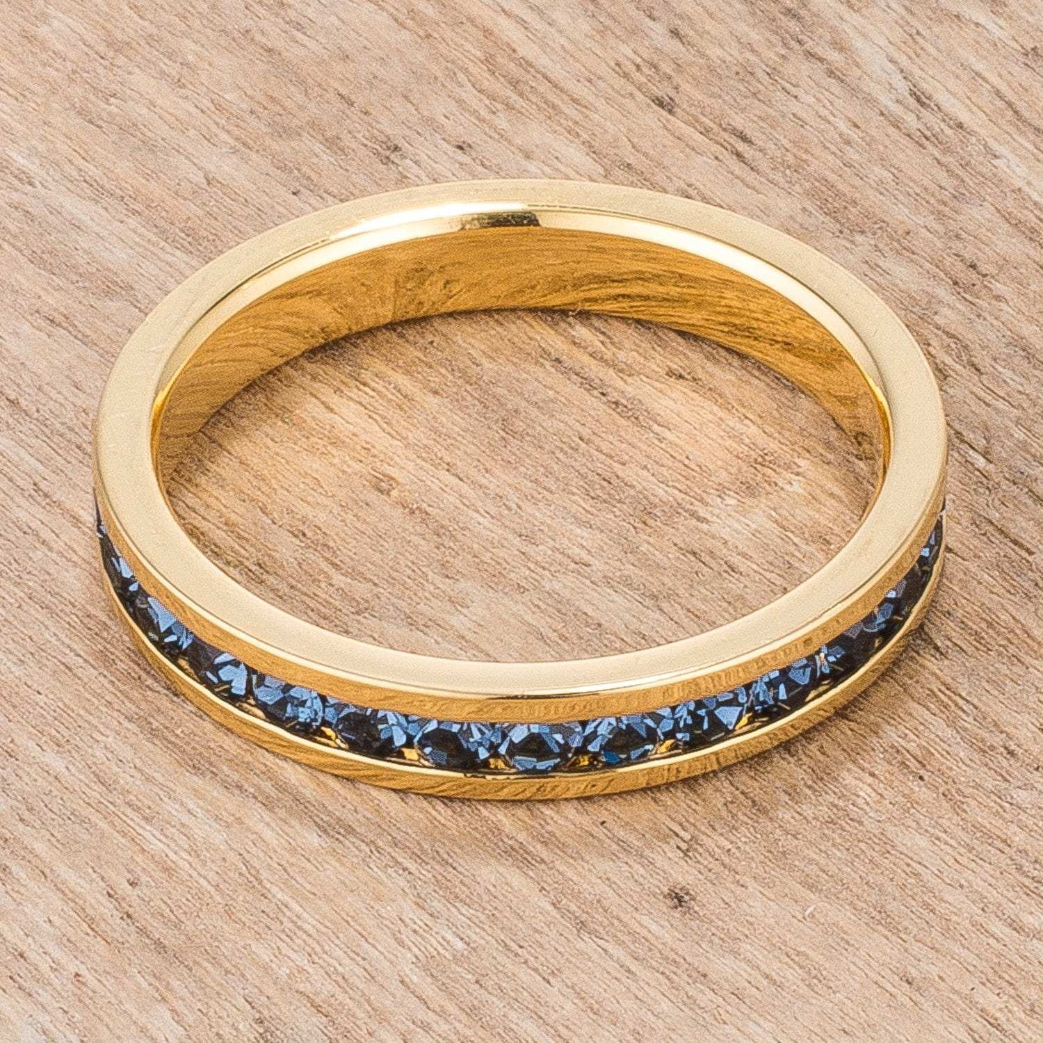Stylish Stackables Montana Blue Gold Ring - JGI - Flyclothing LLC