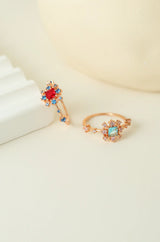 Square Ruby Ring