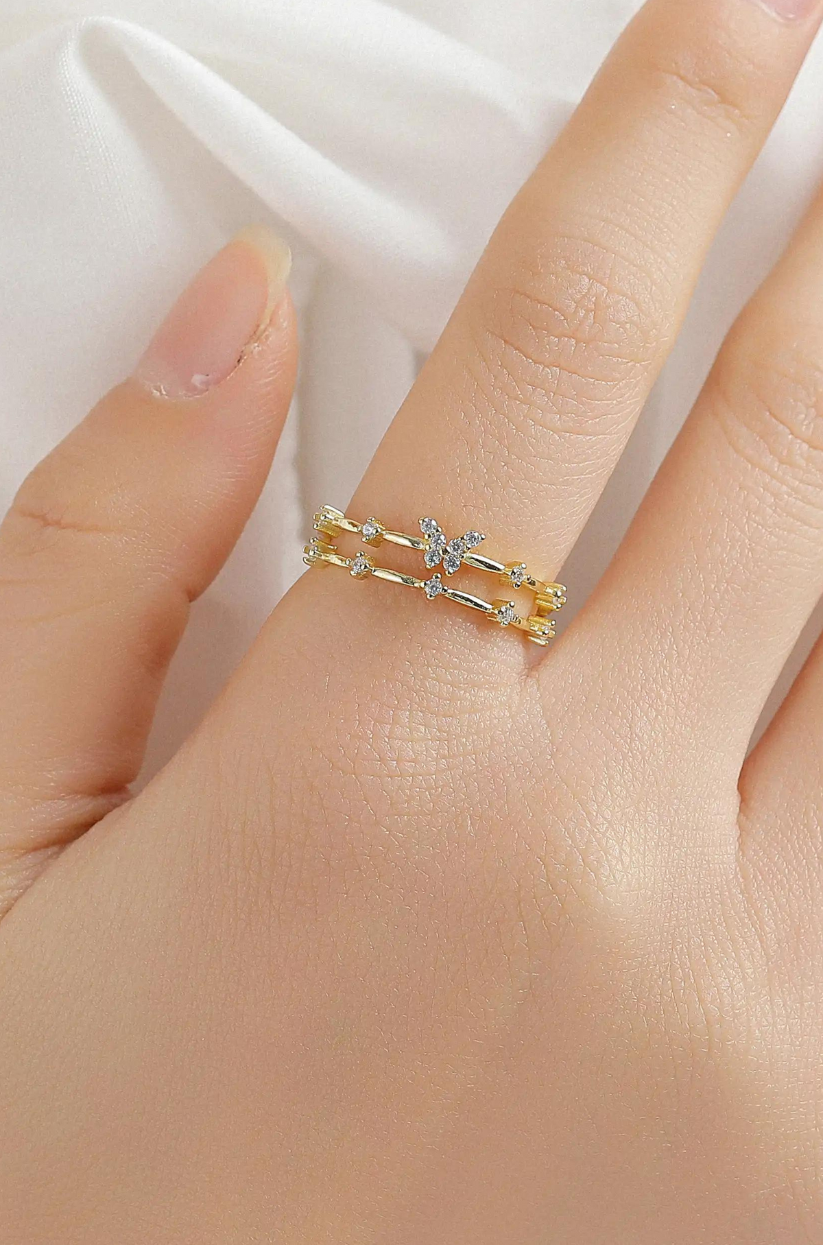 Sterling Silver Butterfly Ring