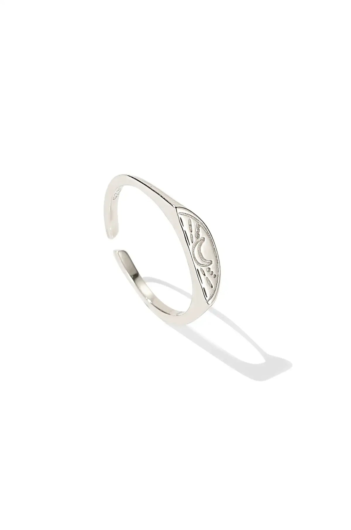 Half Moon Half Star Couples Ring