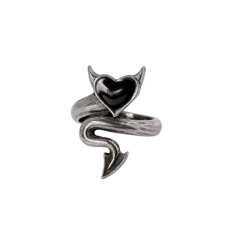 Alchemy Gothic Devil Heart Wrap Ring - Alchemy Gothic