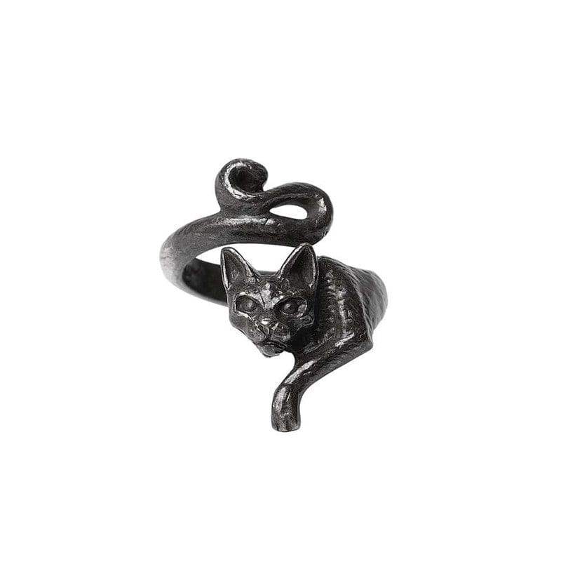Alchemy Gothic Le Chat Noir Wrap Ring - Alchemy Gothic - Flyclothing LLC