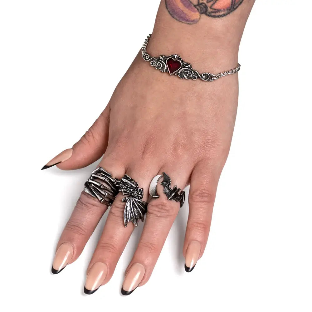 Alchemy Gothic Lunatious Ring - Alchemy Gothic - Flyclothing LLC