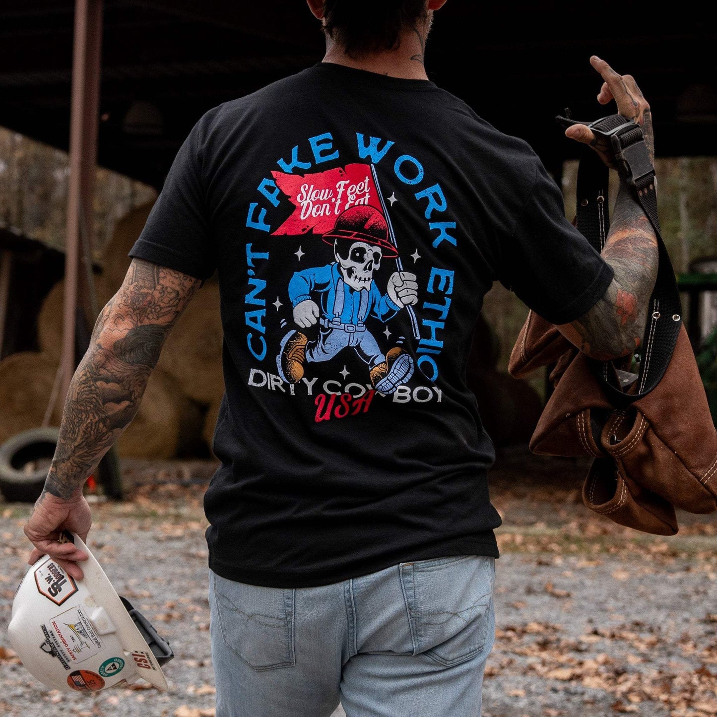 Can't Fake Work Ethic Men's T-Shirt - DIRTY COWBOY USA - Flyclothing LLC