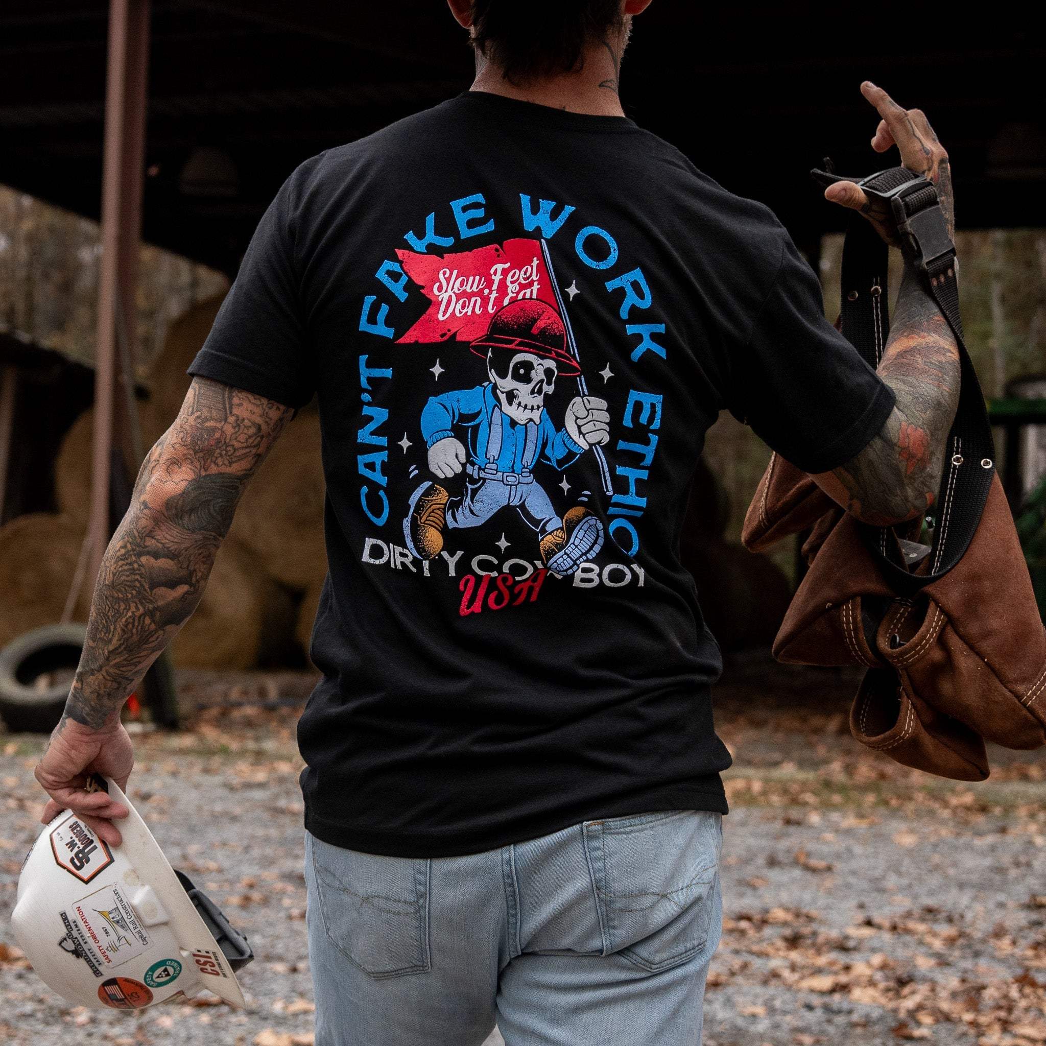 Can't Fake Work Ethic Men's T-Shirt - DIRTY COWBOY USA - Flyclothing LLC