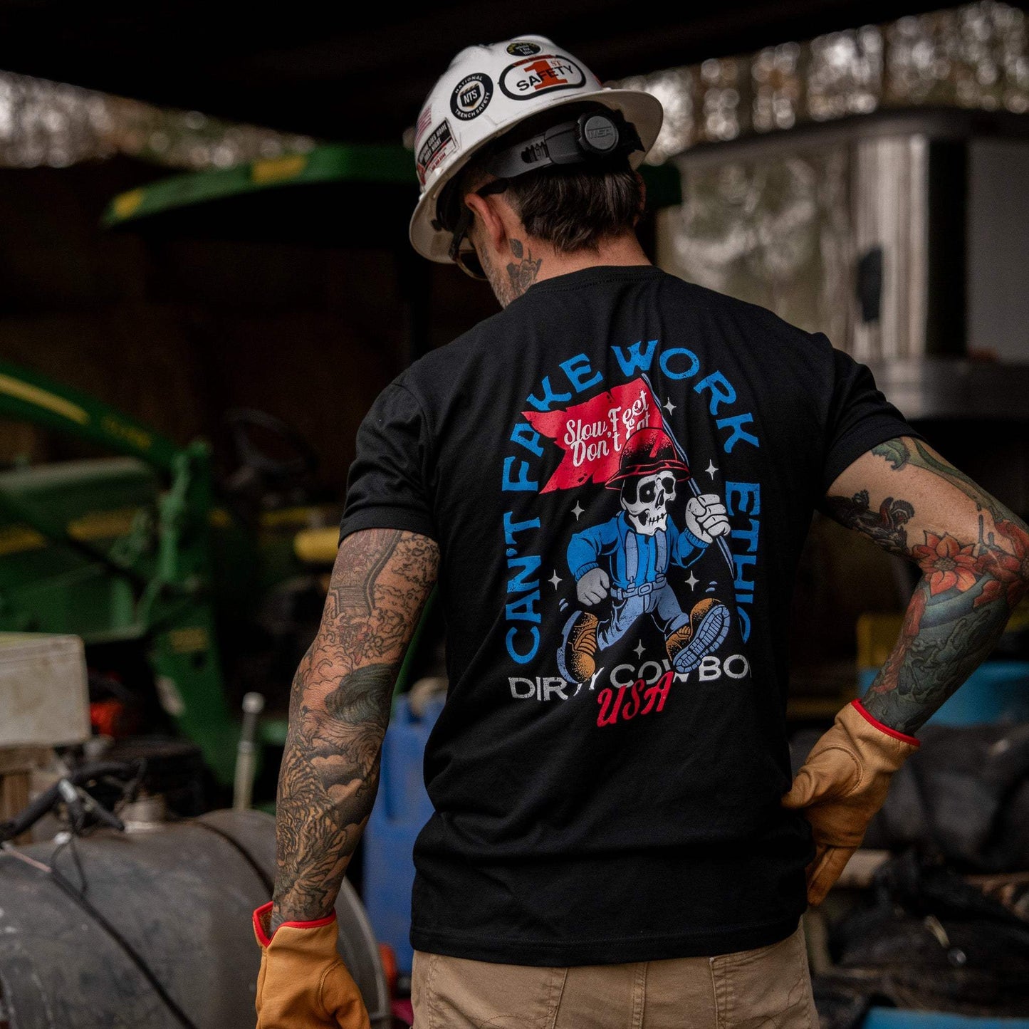 Can't Fake Work Ethic Men's T-Shirt - DIRTY COWBOY USA - Flyclothing LLC