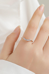 Blue Flower Gold Crown Ring - Wimsico - Flyclothing LLC