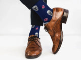 Skull and Flower Socks - Comfy Cotton for Men & Women - Real Sic - Flyclothing LLC