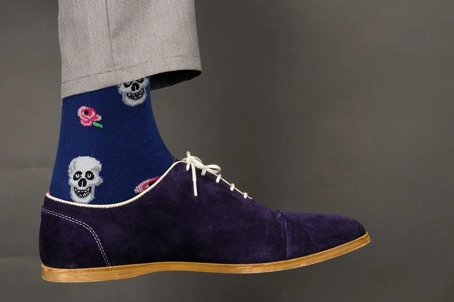 Skull and Flower Socks - Comfy Cotton for Men & Women - Real Sic - Flyclothing LLC