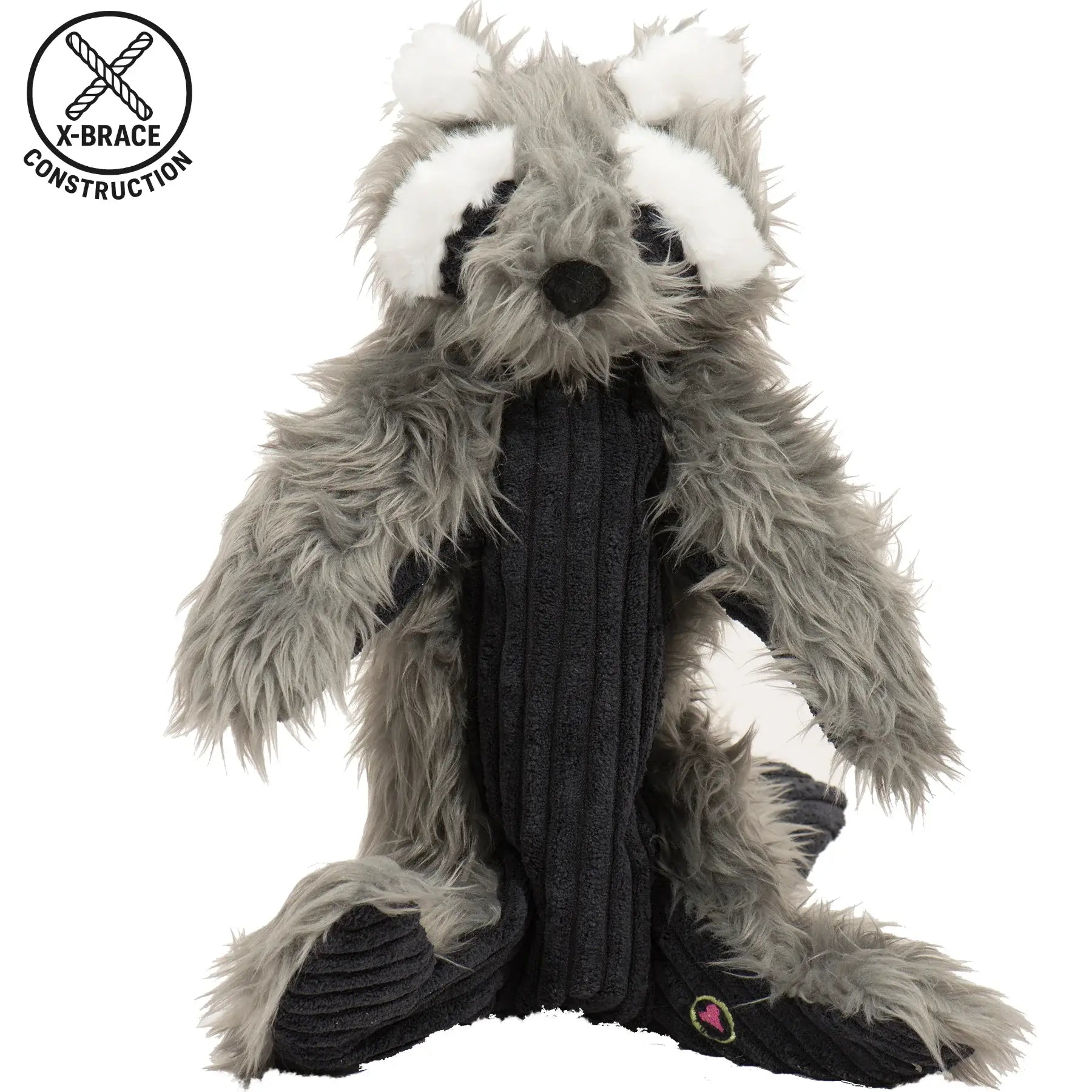 Redwood Raccoon X-Brace™ Plush Dog Toy - HuggleHounds - Flyclothing LLC