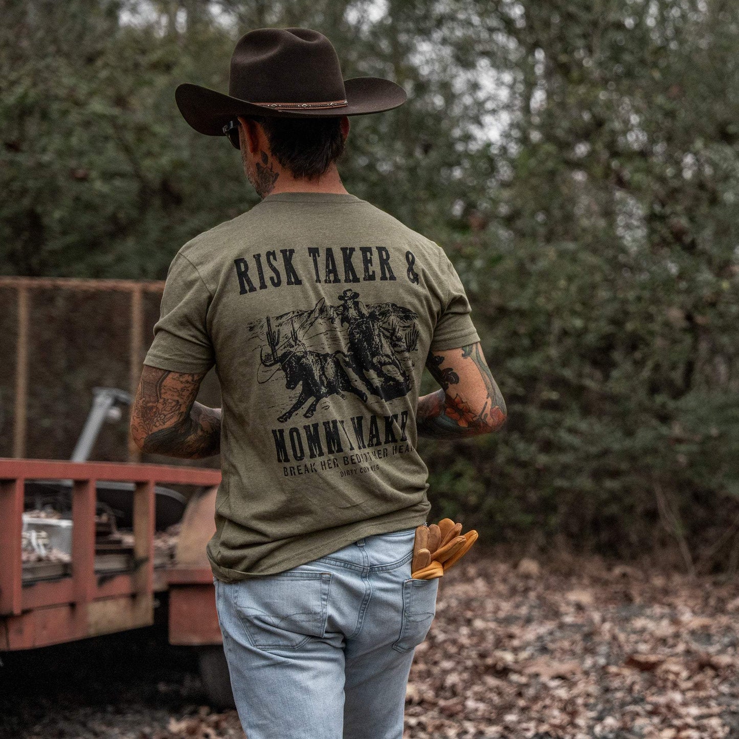 Risk Taker & Mommy Maker Men's T-Shirt - DIRTY COWBOY USA - Flyclothing LLC