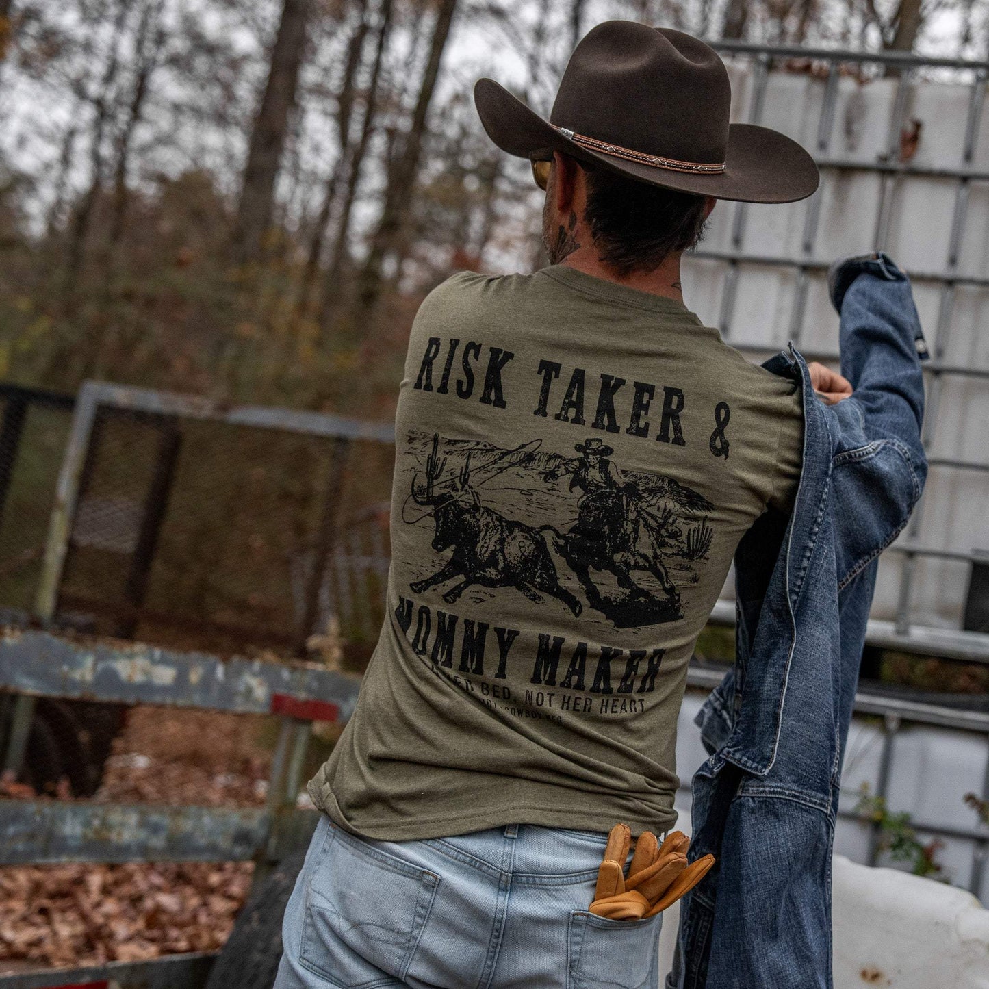Risk Taker & Mommy Maker Men's T-Shirt - DIRTY COWBOY USA - Flyclothing LLC