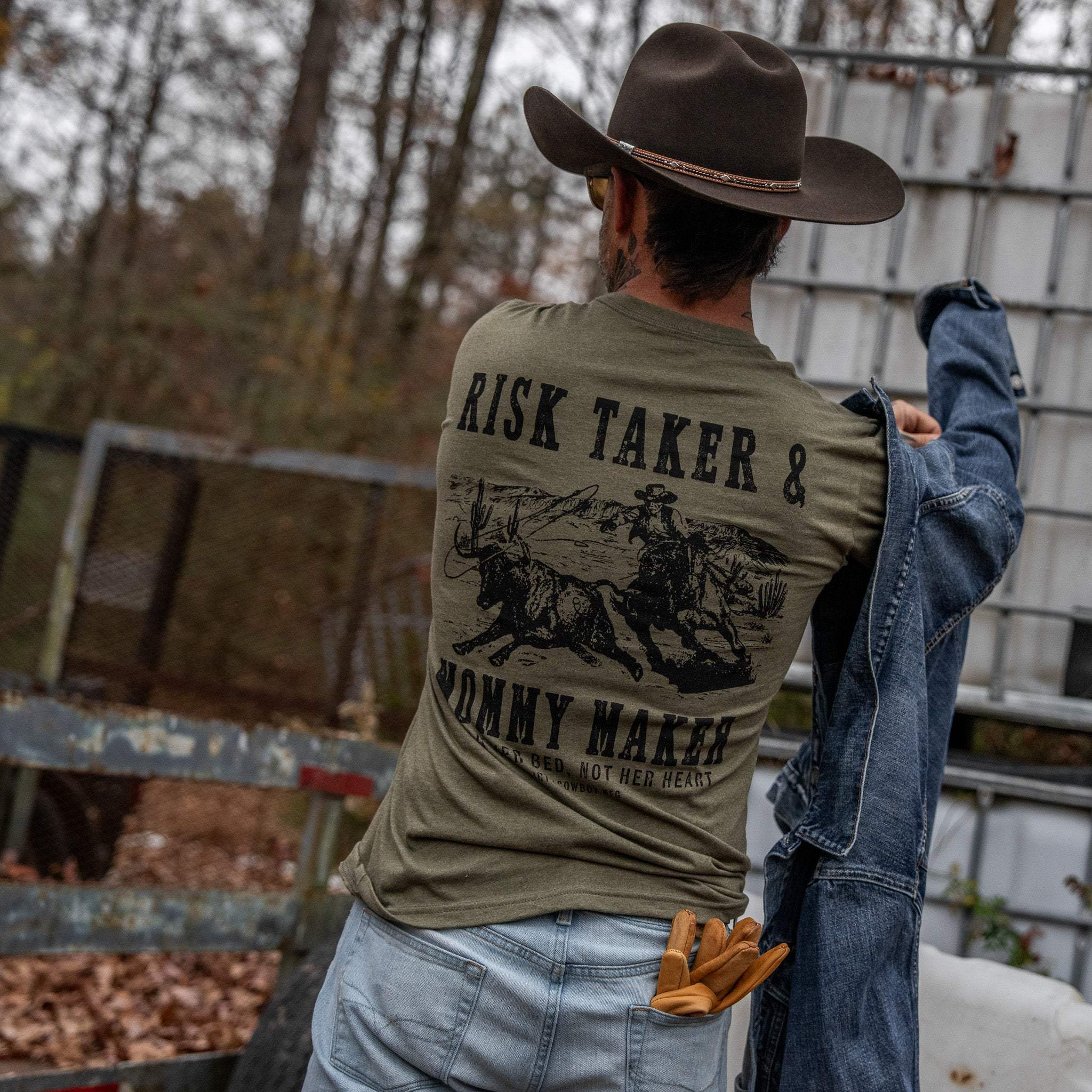 Risk Taker & Mommy Maker Men's T-Shirt - DIRTY COWBOY USA - Flyclothing LLC