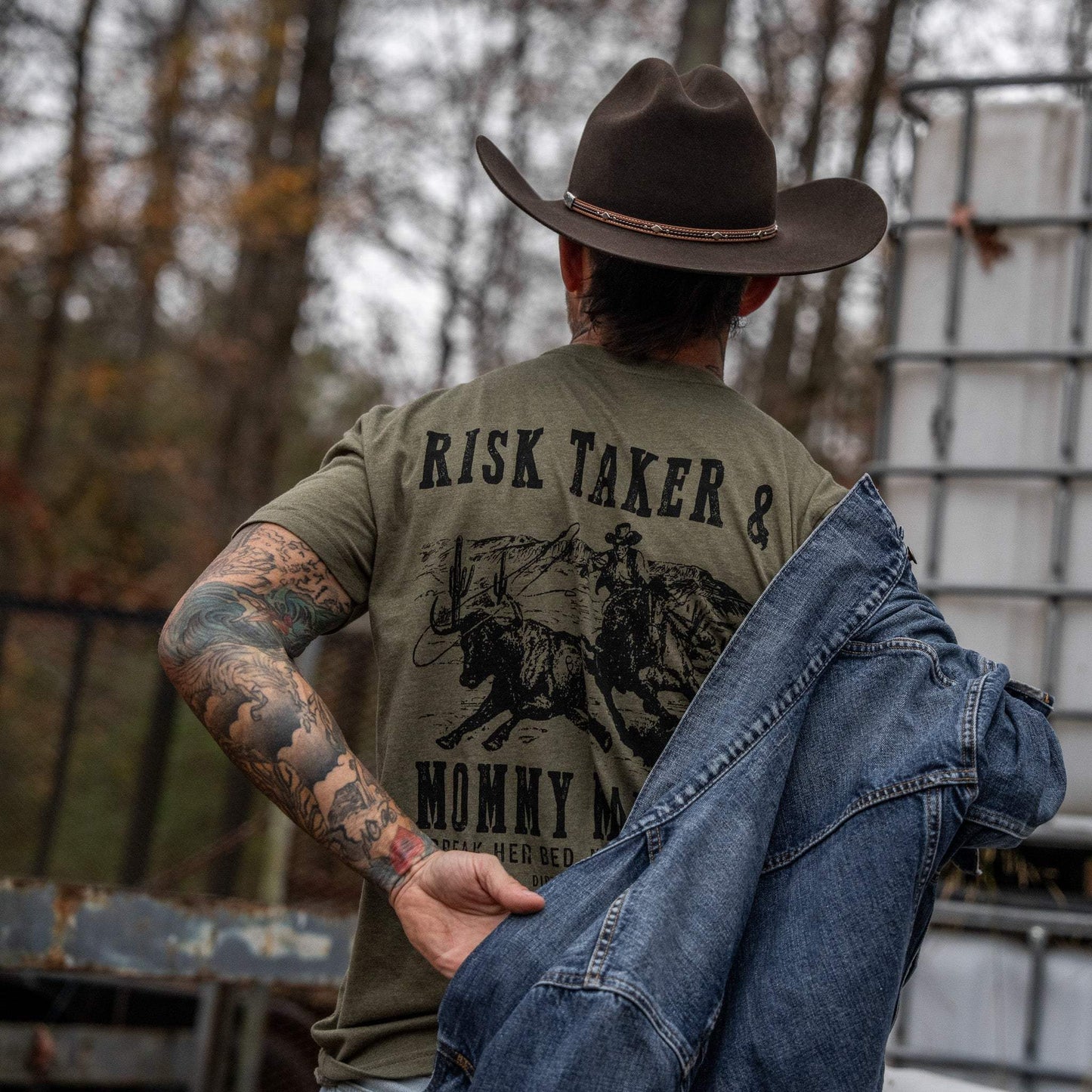 Risk Taker & Mommy Maker Men's T-Shirt - DIRTY COWBOY USA - Flyclothing LLC